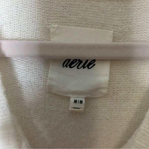 Aerie Cream Crew Neck Sweater - Image 2