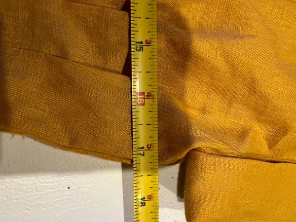 Antonio Melani, 100% linen button-down dress, mustard color, church, office 2 - Image 3