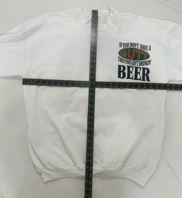 Vintage 1994 Gutt Beer Atlanta Sweatshirt XXL Pig Drinking Beer USA 90s - Image 7