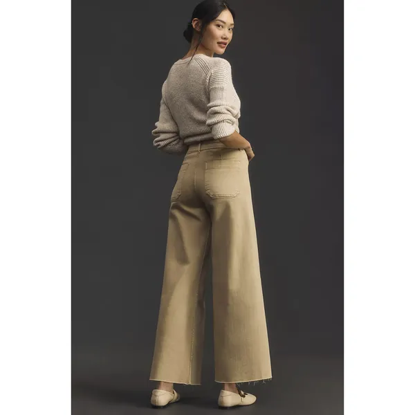 Maeve Coletta High-Rise Crop Wide-Leg Jeans Size‎ 28 - Image 2