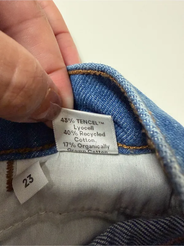 Reformation Cowboy High Rise Straight Jean Zenia Size 23 Minimalist French Girl - Image 6