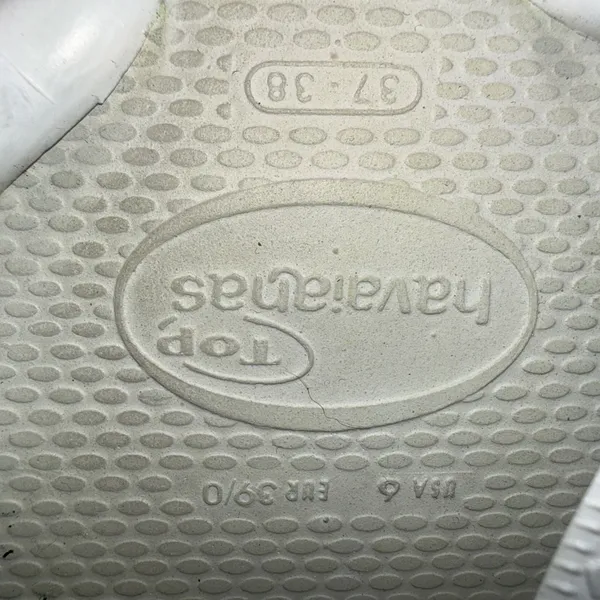 Havaianas Top White Classic Foam Outdoor Water Summer Thong Sandal Flip Flops 6 - Image 3