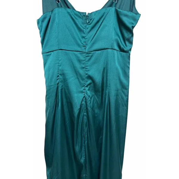 Baltic Born Monet Satin‎ Gown Emerald Green Women's Size Small - Image 8
