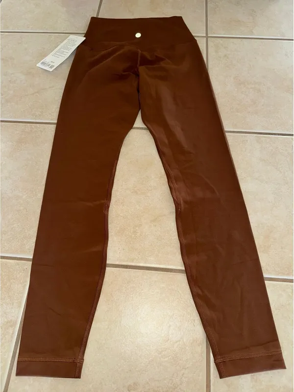 Lululemon Align High-Rise 25” Roasted Brown Size 4 NWT - Image 2