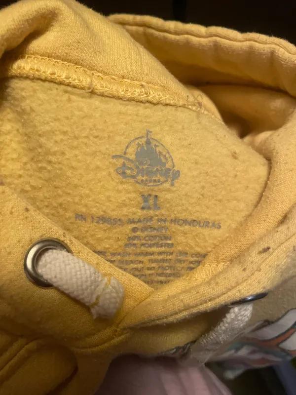 Yellow Disney World Walt Disney Hoodie Retro - Image 2
