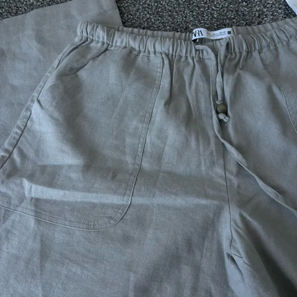 Zara Drawstring Beaded Drawstring Pants - Image 2