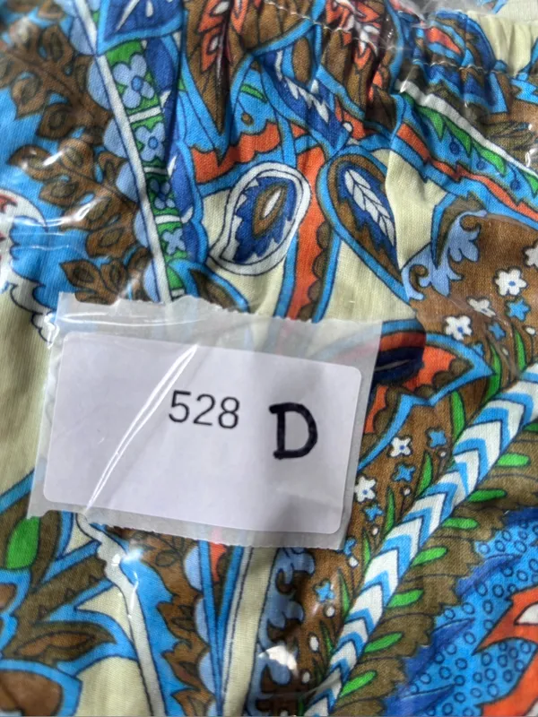 House of Harlow 1960 Green Blue Orange Paisley Lined Dress 100% cotton - Image 13