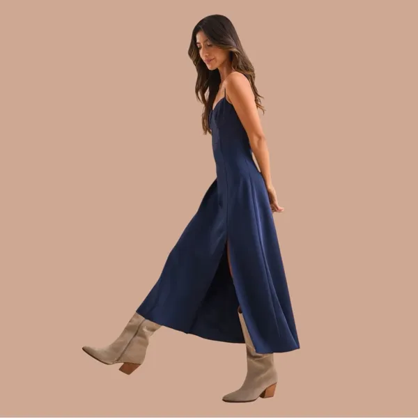 NWT Altar'd State Evalina Satin Maxi Dress - Image 5