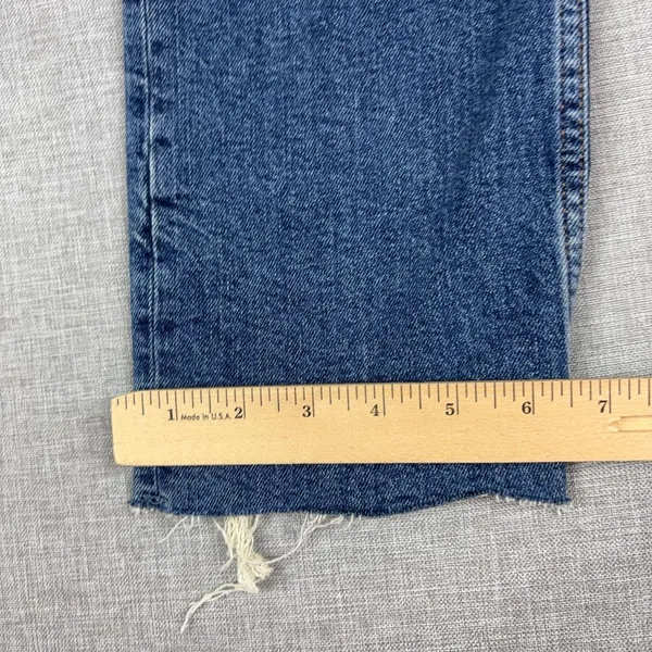 We The Free Jeans Womens 27 Blue Medium Wash High Rise Straight Distressed Denim - Image 3