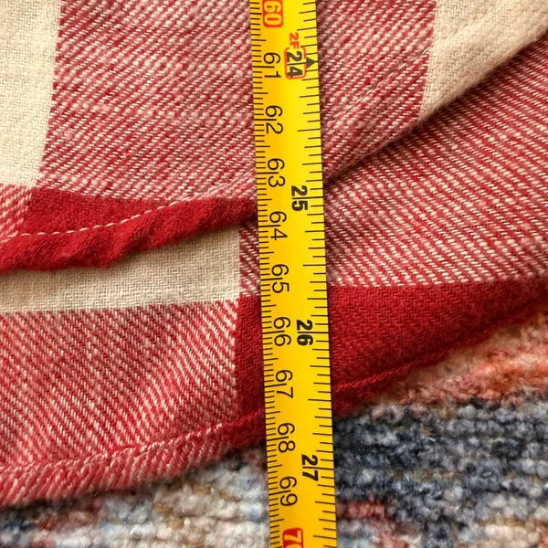American Eagle Red Buffalo Plaid Hooded Flannel Shirt Sherpa Lined Small NEW - Image 7