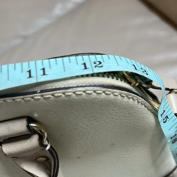 Kate Spade Cream/Pebble Wellesley Small Rachelle Satchel Crossbody Bag - Image 9