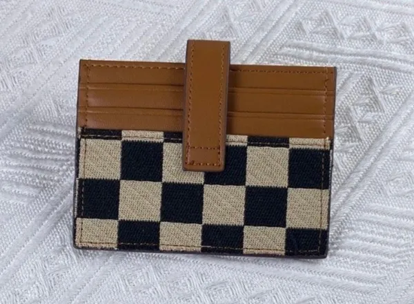 Canvas Snap Closure Small Wallet for Women,Bifold Credit Card Holder Coin Purse with ID Window - Image 2