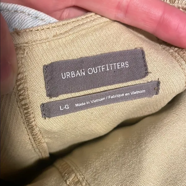 Urban Outfitters Corduroy Tank Tan Mini Dress with Back Cutout NWT size Large‎ - Image 9