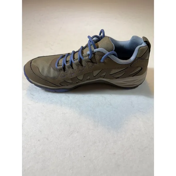 Merrell Moab Ventilator Hiking Shoes Women Brown Blue Lace Up Athletic Sneakers - Image 2