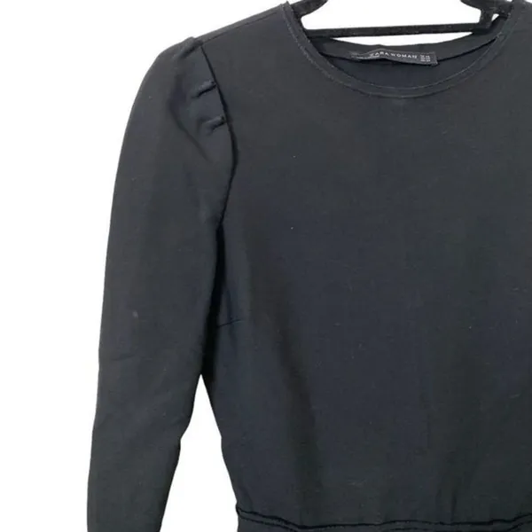 ‎ZARA Puff Shoulder Mini Dress - Image 4