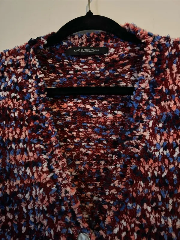 Marc New York Cozy Chunky Knit Cardigan in Mixed Berry Tones XL /XXL - Image 5