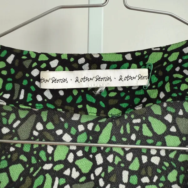 And other stories size L stained glass, green midi‎ dress size - Image 4