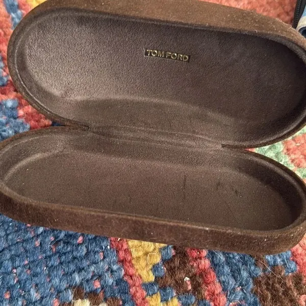 Tom Ford Sunglasses Sunnies Case Brown Suede Hard Shell CASE ONLY - Image 6