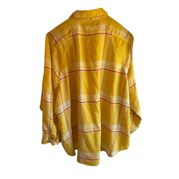BDG 90’s Sunburst oversized indie cozy vacation Plaid Shirt size small - Image 3