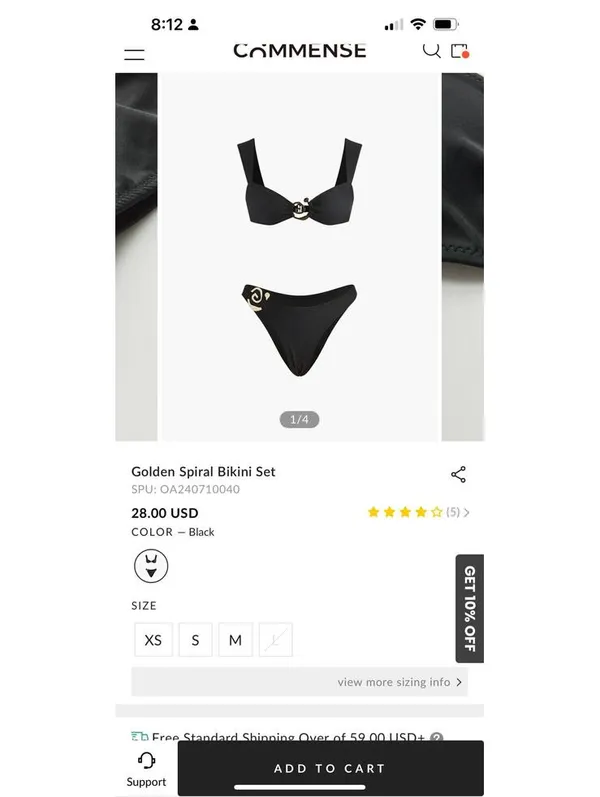 Commense Black Bikini Set - Image 6