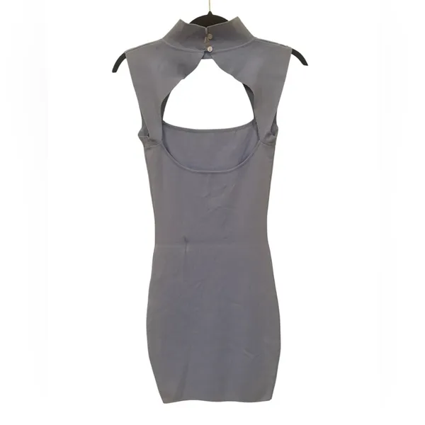 Revolve light blue Sleeveless ribbed Dress - Image 5