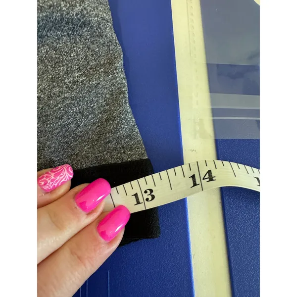 Athletic Works‎ Sports Bra Medium Gray Black Minimalist Activewear Athleisure - Image 3