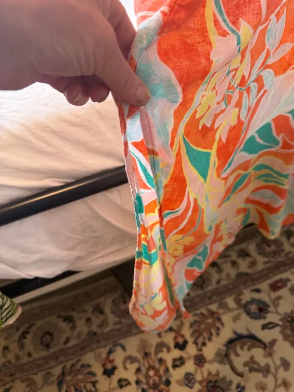Cynthia Rowley Colorful Floral Maxi Slip Dress beach cover-sz S - Image 5