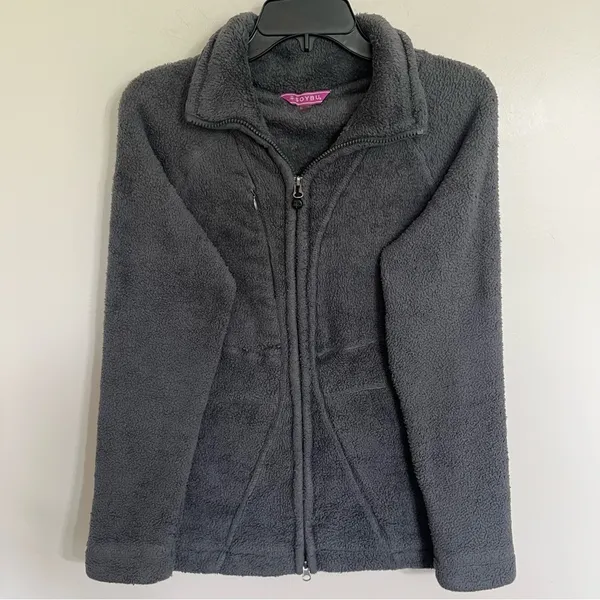 Women's Soybu Fleece Full Zip Jacket Sweatshirt Size Large‎ Gray - Image 2