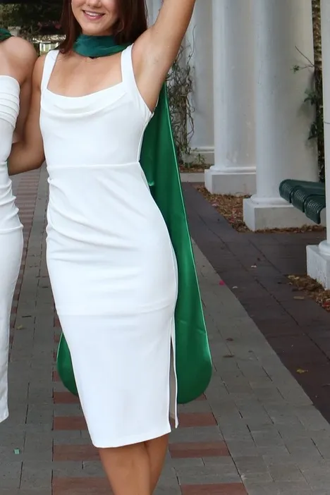 Hello Molly White Dress Nights Of Passion Midi Dress White - Image 4
