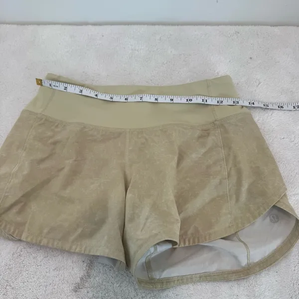 Lululemon Speed Up Mid-Rise Short 4" Gravel Dust Dew Green Multi / Dew Green 2 - Image 8