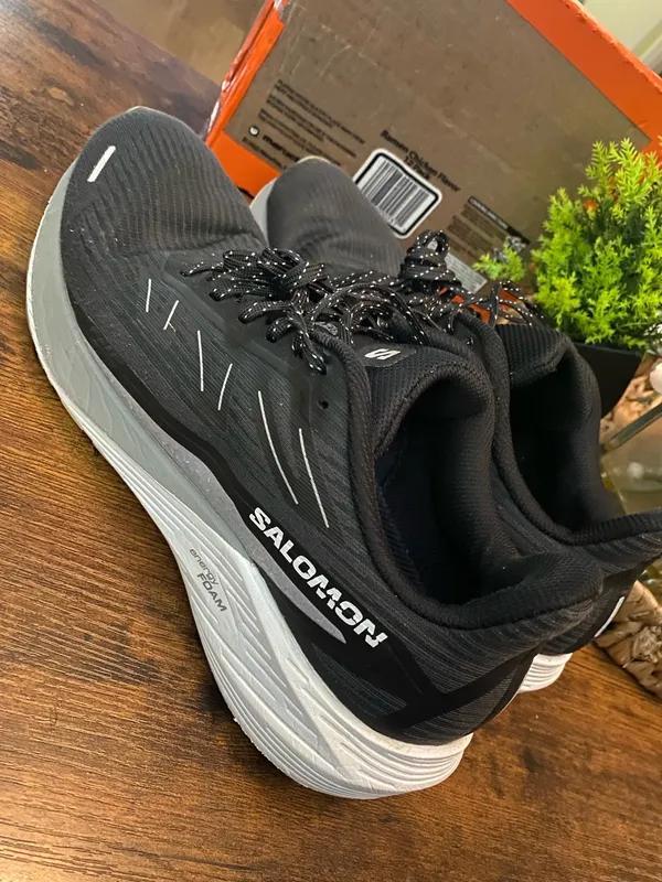 SALOMON MEN'S AERO BLAZE 2 ROAD RUNNING SHOES - BLACK/SHARKSKIN Size 11 - Image 5