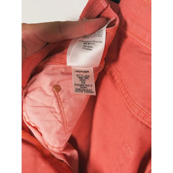 MOTHER The Dodger Wide Leg Ankle Jeans Size 28 Canyon Coral Casual Everyday - Image 12