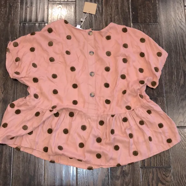 Blu Pepper polka dot babydoll top new with tags size large - Image 3
