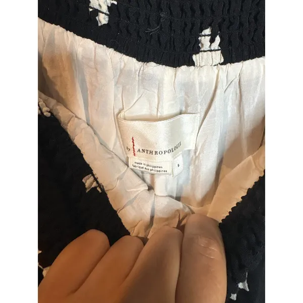 Anthropologie Aniya Balloon Joggers black motif printed pants - Image 5