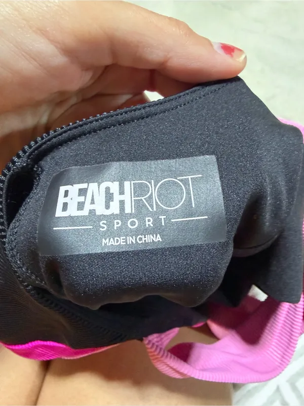 Beach riot Black and Pink Colorblock Tank Dress tennis built in shorts medium - Image 6