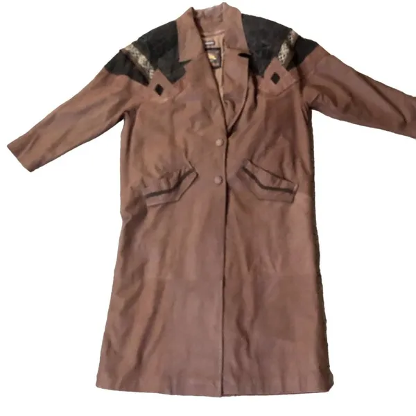 Vintage Wilsons Leather Trench Coat Thinsulate Womens XL Used - Image 13