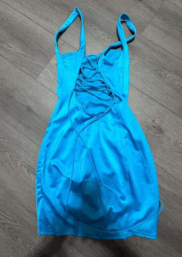 blue dress short - Image 5