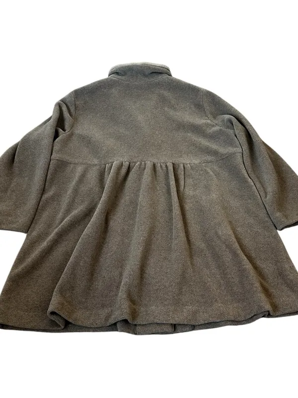 J Jill Fleece Pea Coat Jacket Faux Fur Collar Pockets Classic Winter Capsule - Image 7