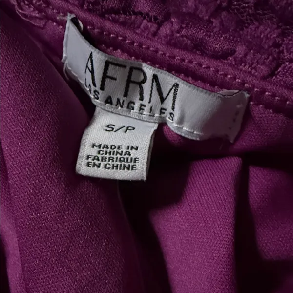 NEW AFRM Nia Off Shoulder Purple Lace Bodysuit - Image 7