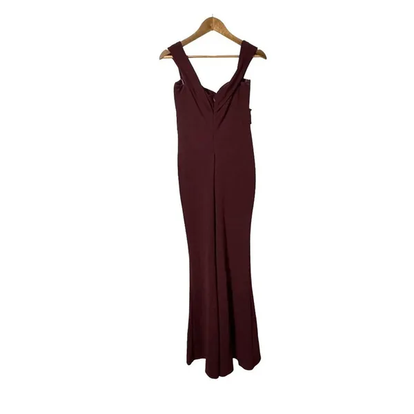 Nookie Camille Off Shoulder Wine Maxi Gown Formal Dress NWT Large - Image 6