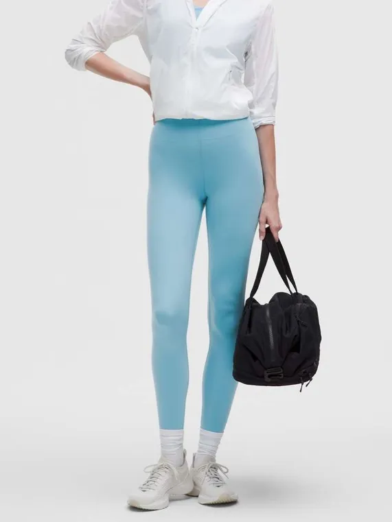 Lululemon Glow Up Super-High-Rise Tight 28" Washed Blue size 6 NWT - Image 3