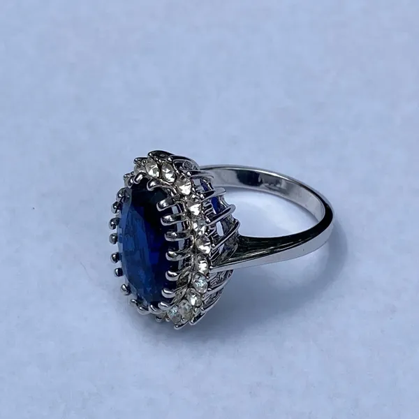 💎💙 NWT NIB New Directions Princess Diana Style Size 10 Sapphire Blue Style Cubic Zirconia Crystal Ring $20.00 💙💎 - Image 15