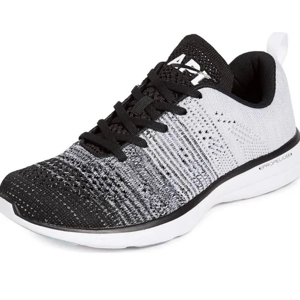 APL Techloom Pro Sneaker Black Grey‎ White size 5 NWT running - Image 2