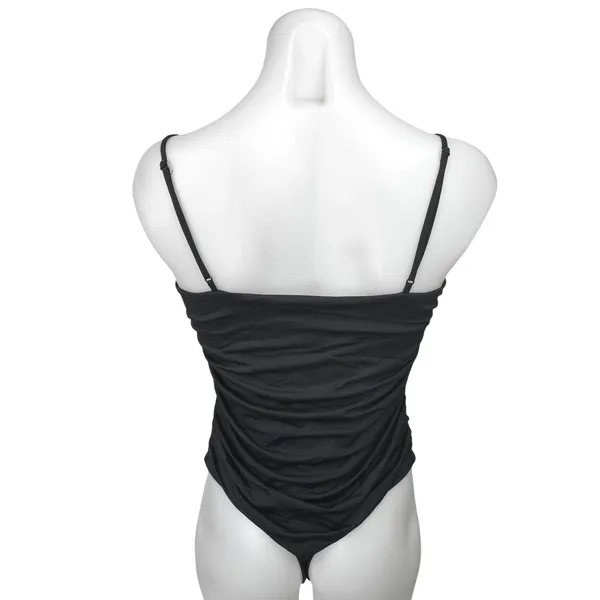 Aritzia Babaton Contour Black Sleeveless Square Neck Cami Tank Bodysuit Top Sz L - Image 2
