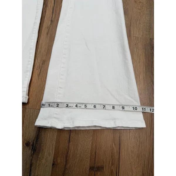 We‎ The Free White Flare Jeans High Rise Boho Stretch Size 28 - Image 12
