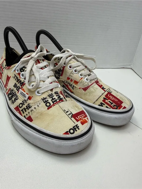 Vans authentic "Off The Wall" logo graphics Sneakers 8.5 w / 7 M - Image 11