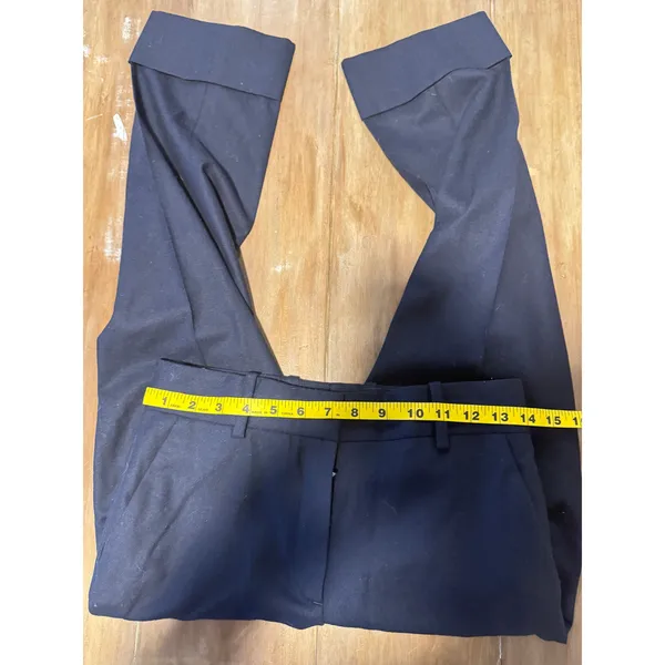 COS Navy Wool-Blend Cuffed Ankle Dress Pants Navy Blue Normcore Career‎ Size 2 - Image 7