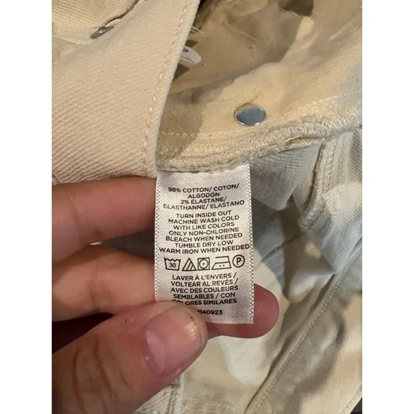 Loft cream off white The Straight jeans - Image 6