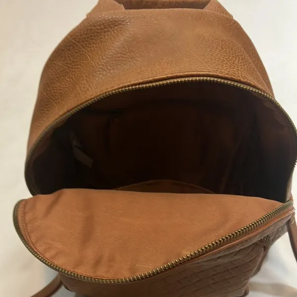 Mossimo brown leather backpack purse - Image 5