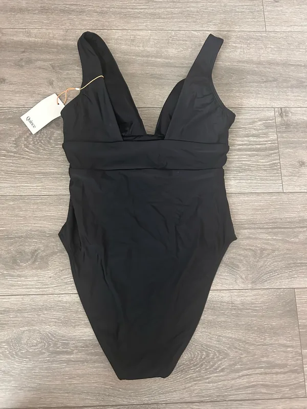 New Quince Italian Plunge One-Piece Swimsuit Size Small MSRP $52 - Image 8
